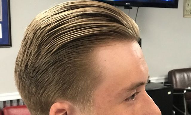 Classic swept-back cut
